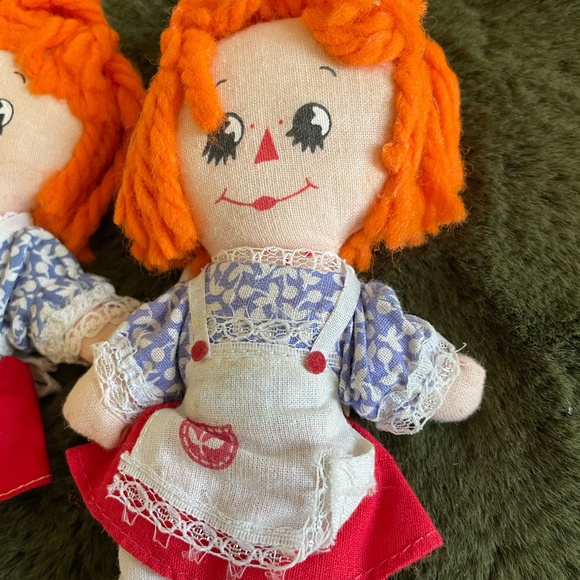 VTG KNICKERBOCKER RAGGEDY ANN DOLLS AND SPOON/FORK BUNDLE - Picture 13 of 14